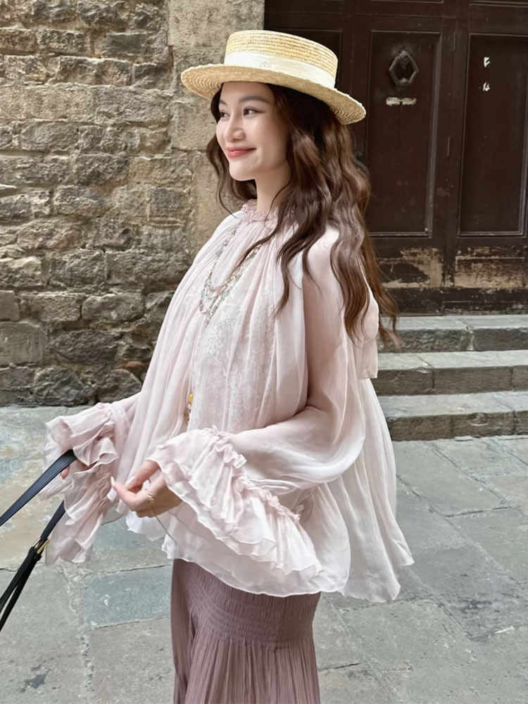 Lace ruffled loose top, stylis - đánh giá và giá Collectible & Vintage Dolls For Wedding