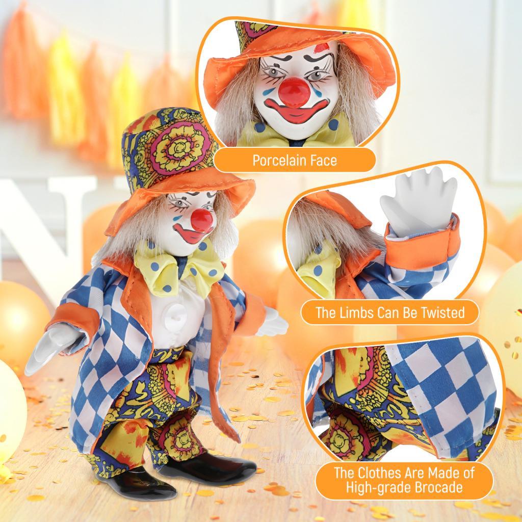Ceramic Porcelain Jester Clown - đánh giá và giá Vintage Collectible Porcelain Dolls