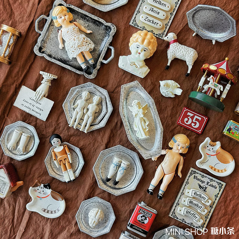 Miniature Vintage Doll Set, Ha - đánh giá và giá Vintage Collectible Figurines