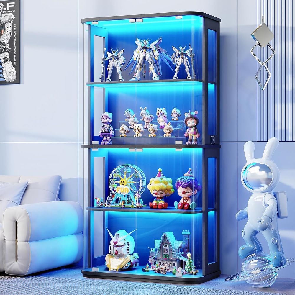 Rounded Display Cabinet with G - đánh giá và giá Collectible & Vintage Dolls For Wedding