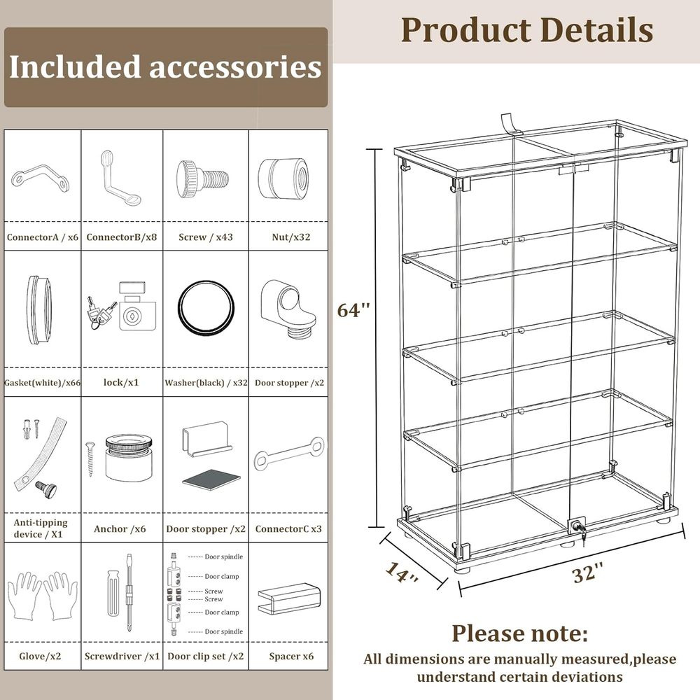 Tempered Glass Display Cabinet - đánh giá và giá Collectible & Vintage Dolls For Wedding