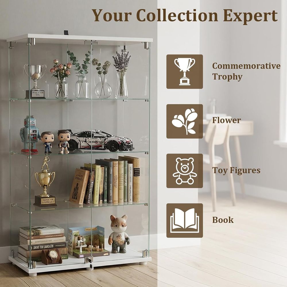 Tempered Glass Display Cabinet - đánh giá và giá Collectible & Vintage Dolls For Wedding