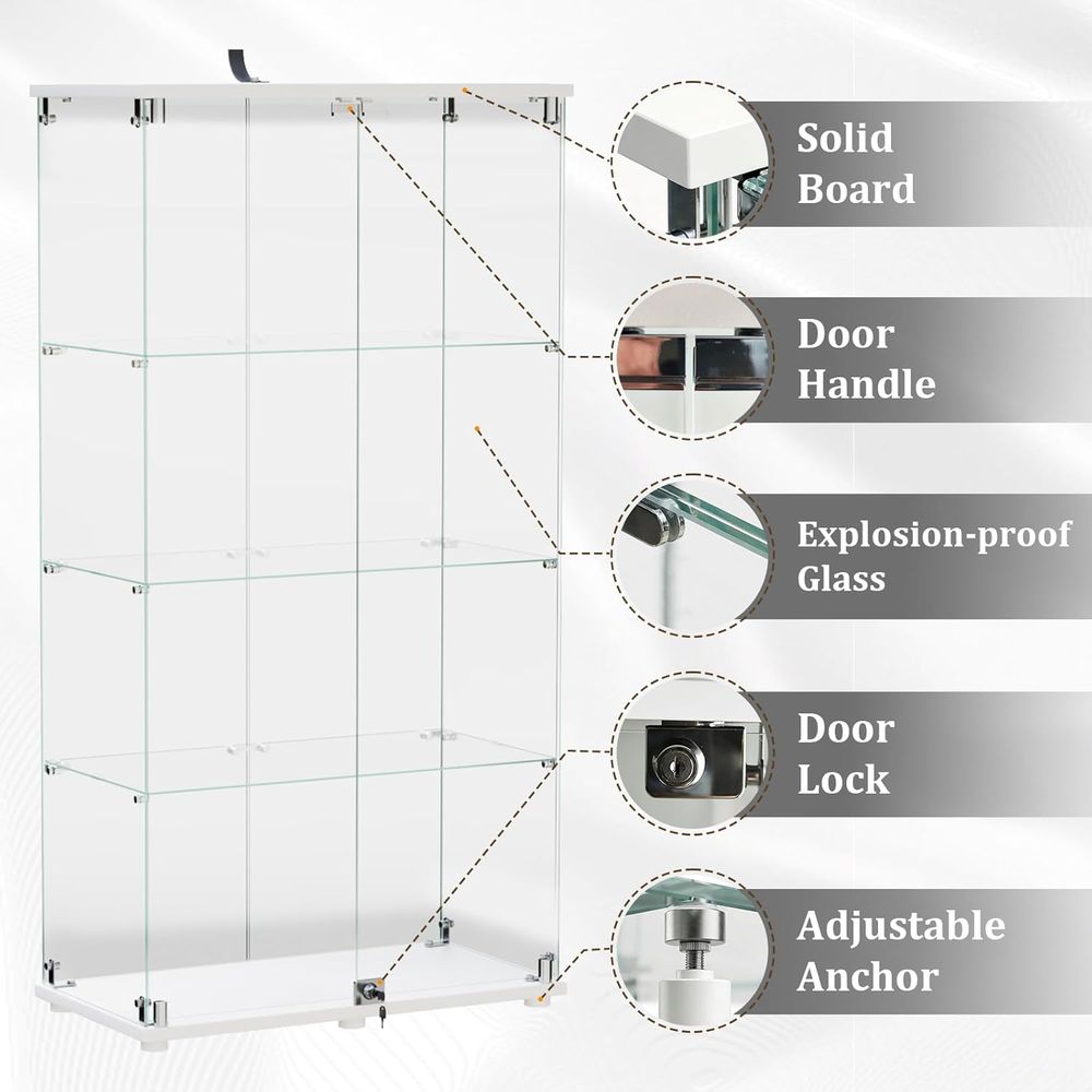 Tempered Glass Display Cabinet - đánh giá và giá Collectible & Vintage Dolls For Wedding