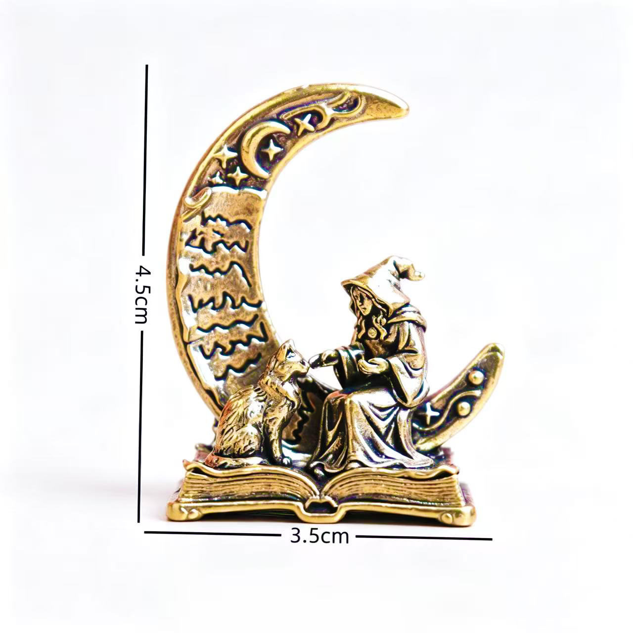 Brass Moon Witch Decoration St - đánh giá và giá Vintage Collectible Figurines