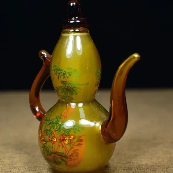 Vintage Glaze Glass Gourd Bott - đánh giá và giá Vintage Collectible Glassware