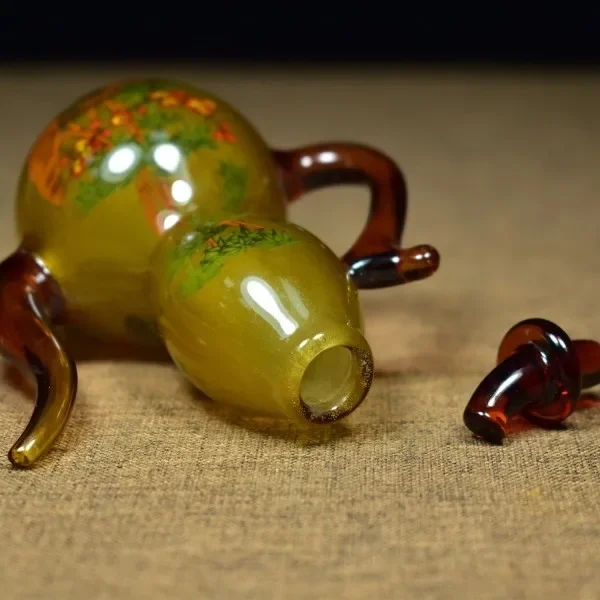 Vintage Glaze Glass Gourd Bott - đánh giá và giá Vintage Collectible Glassware