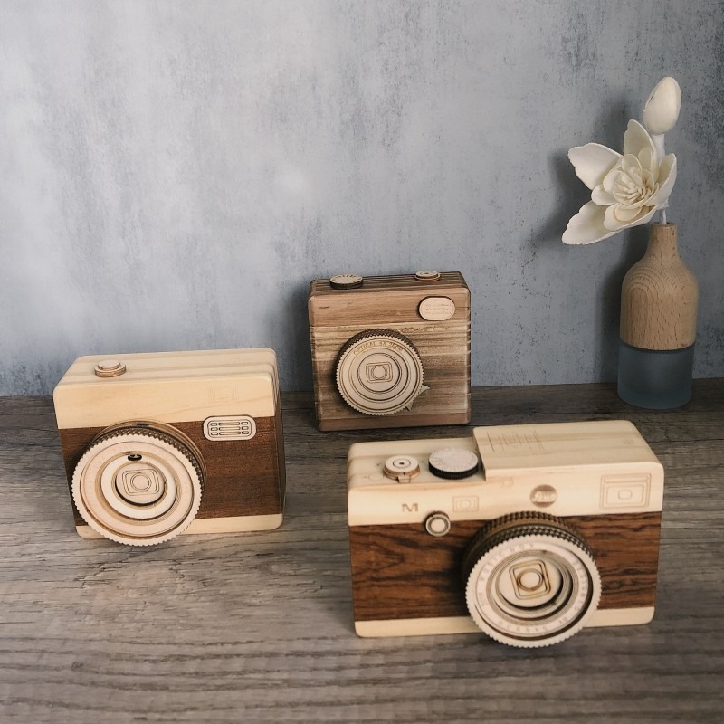 Vintage Wooden Camera Music Bo - đánh giá và giá Collectible Vintage Cameras