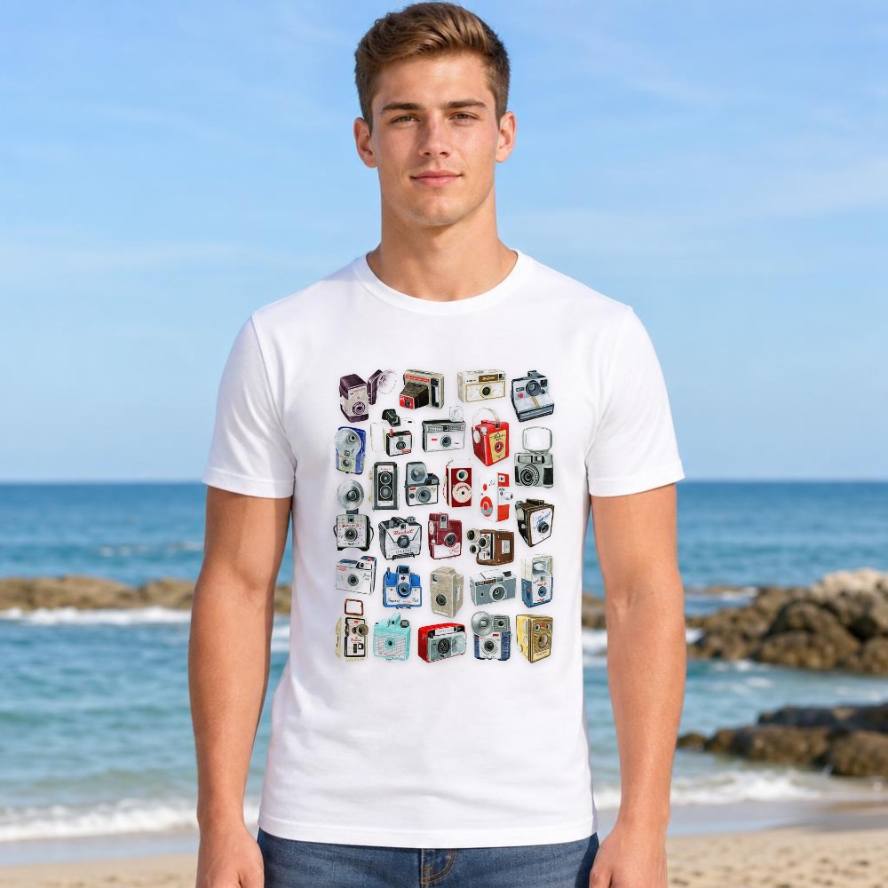 Graphic Tee Men Vintage Camera - đánh giá và giá Collectible Vintage Cameras
